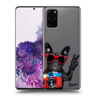 Picasee Silikónový prehľadný obal pre Samsung Galaxy S20+ G985F - French Bulldog - cena, porovnanie