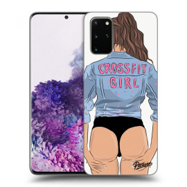 Picasee Silikónový prehľadný obal pre Samsung Galaxy S20+ G985F - Crossfit girl - nickynellow