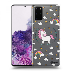 Picasee Silikónový prehľadný obal pre Samsung Galaxy S20+ G985F - Unicorn star heaven