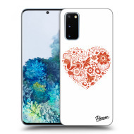 Picasee Silikónový čierny obal pre Samsung Galaxy S20 G980F - Big heart - cena, porovnanie