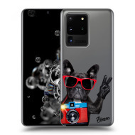 Picasee Silikónový prehľadný obal pre Samsung Galaxy S20 Ultra G988F - French Bulldog - cena, porovnanie