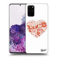 Picasee Silikónový čierny obal pre Samsung Galaxy S20+ G985F - Big heart - cena, porovnanie