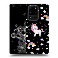 Picasee Silikónový čierny obal pre Samsung Galaxy S20 Ultra G988F - Unicorn star heaven - cena, porovnanie