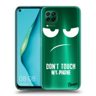 Picasee Silikónový prehľadný obal pre Huawei P40 Lite - Don't Touch My Phone - cena, porovnanie