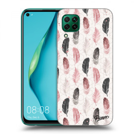 Picasee Silikónový prehľadný obal pre Huawei P40 Lite - Feather 2