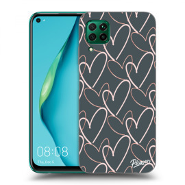 Picasee Silikónový prehľadný obal pre Huawei P40 Lite - Lots of love