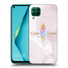 Picasee Silikónový prehľadný obal pre Huawei P40 Lite - Carpe Diem