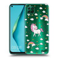 Picasee Silikónový prehľadný obal pre Huawei P40 Lite - Unicorn star heaven - cena, porovnanie