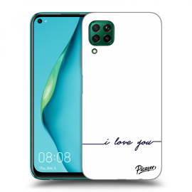 Picasee Silikónový prehľadný obal pre Huawei P40 Lite - I love you