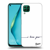 Picasee Silikónový prehľadný obal pre Huawei P40 Lite - I love you - cena, porovnanie