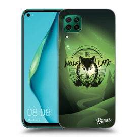 Picasee Silikónový prehľadný obal pre Huawei P40 Lite - Wolf life