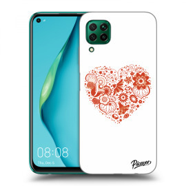 Picasee Silikónový prehľadný obal pre Huawei P40 Lite - Big heart