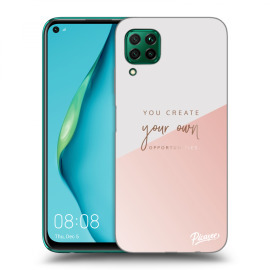 Picasee Silikónový čierny obal pre Huawei P40 Lite - You create your own opportunities