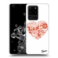 Picasee Silikónový prehľadný obal pre Samsung Galaxy S20 Ultra G988F - Big heart - cena, porovnanie