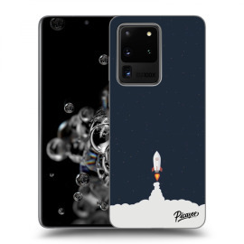 Picasee Silikónový čierny obal pre Samsung Galaxy S20 Ultra G988F - Astronaut 2