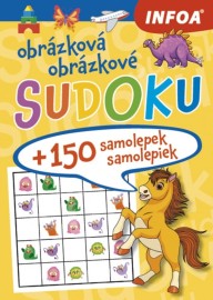 Obrázkové sudoku + 150 samolepiek - žltý zošit