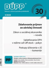 DUPP 4/2020 Zdaňovanie príjmov zo závislej činnosti