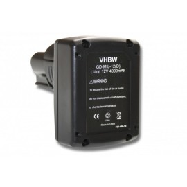 VHBW Milwaukee / AEG 48-11-2401 12V Li-Ion 4000mAh