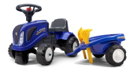 Falk 280C Baby New Holland T7 s vlečkou a lopatkou s hrabličkami - cena, porovnanie