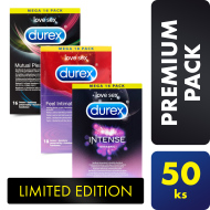 Durex Premium Package 50ks - cena, porovnanie