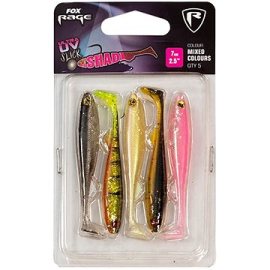 Fox Rage Slick Shad 9cm UV Mixed Colours 5 ks