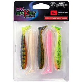 Fox Rage Spikey Shad Ultra UV 12cm Mixed Colours 5 ks