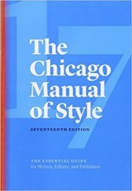 Chicago Manual of Style: 17th Edition