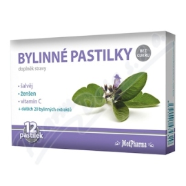 MedPharma Bylinné pastilky šalvěj 12ks