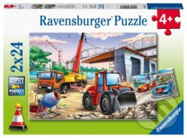 Ravensburger 051571 Stavby a vozidlá 2x24 dielikov