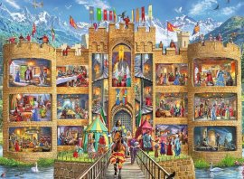 Ravensburger 129195 Pohľad na rytiersky hrad 150 dielikov