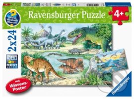 Ravensburger 051281 Dinosaury 2x24 dielikov