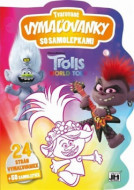 Trolls: Tvarované vymaľovanky so samolepkami - cena, porovnanie