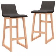vidaXL Barové stoličky 2 ks látka / buk 289400 - cena, porovnanie