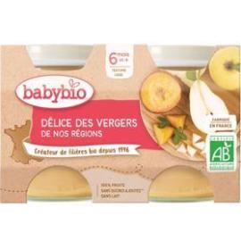 Babybio Príkrm ovocná zmes 2x130g