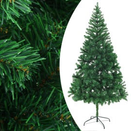 vidaXL Umelý vianočný stromček, oceľový podstavec 210cm , 910 vetvičiek