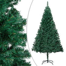 vidaXL Umelý vianočný stromček s hustým ihličím, zelený 150 cm , PVC