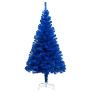 vidaXL Umelý vianočný stromček s podstavcom modrý 210cm PVC - cena, porovnanie