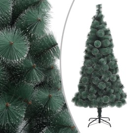 vidaXL Umelý vianočný stromček s podstavcom zelený 210cm PET