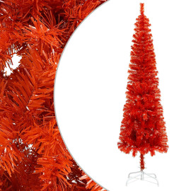 vidaXL Úzky vianočný stromček červený 180cm