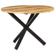 vidaXL Jedálenský stôl 100 cm masívne drevo / oceľ 321681 - cena, porovnanie