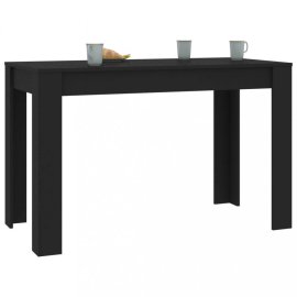 vidaXL Jedálenský stôl 120x60 cm Čierna 800433