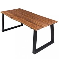 vidaXL Jedálenský stôl 170x90 hnedá / čierna 325295 - cena, porovnanie