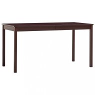 vidaXL Jedálenský stôl masívne drevo Tmavohnedá 283401 - cena, porovnanie