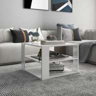 vidaXL Konferenčný stolík lesklý biely 60x60x40 cm drevotrieska - cena, porovnanie