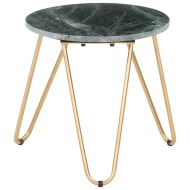 vidaXL Konferenčný stolík zelený 40x40x40 cm pravý kameň s mramorovou textúrou - cena, porovnanie