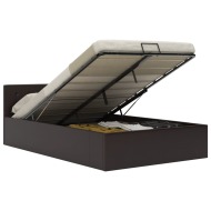 vidaXL Hydraulický posteľný rám+úložný priestor, umelá koža 140 200 cm - cena, porovnanie