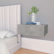 vidaXL Nástenné nočné stolíky 2ks betónovo-sivé 40x30x15 cm drevotrieska - cena, porovnanie