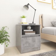 vidaXL Nočné stolíky 2 ks betónovo-sivé 40x40x50 cm drevotrieska - cena, porovnanie
