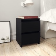 vidaXL Nočné stolíky 2 ks čierne 30x30x40 cm drevotrieska - cena, porovnanie