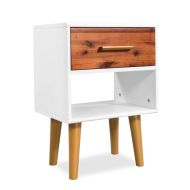 vidaXL Nočný stolík, masívne akáciové drevo, 40x30x45 cm - cena, porovnanie